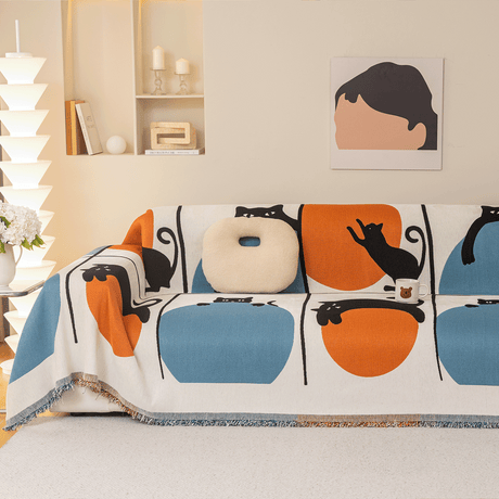 Lekfulla Paws Sofföverdrag - Modern, Stilig & Hållbar Soffskydd Carvallo