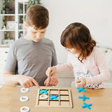 Trä Tic Tac Toe Barn Pusselspel Carvallo