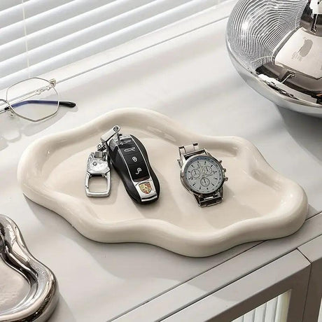 Carvallo Smyckeskål | Molnform av keramik | Stilfull förvaring för ringar, nycklar & accessoarer Carvallo