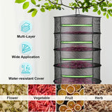 Hopfällbar torkställning i nät – Flerskiktad hängbricka för frukt, grönsaker och örter MILA Sverige