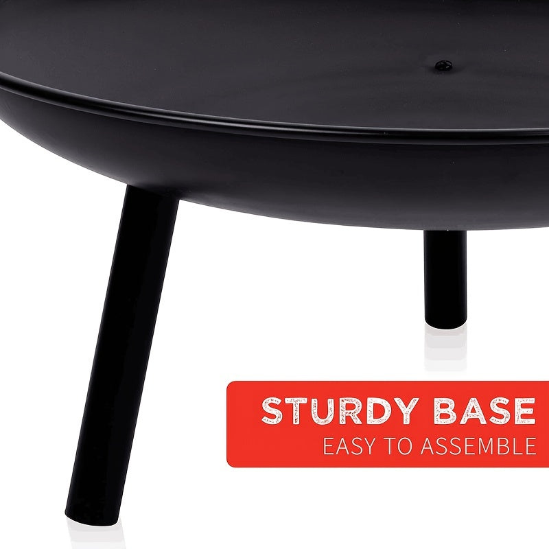 Carvallo Gusseisen Eldstad | 57,5 cm Ø | Robust & Multifunktionell | För Trädgård, Terrass & Camping Carvallo