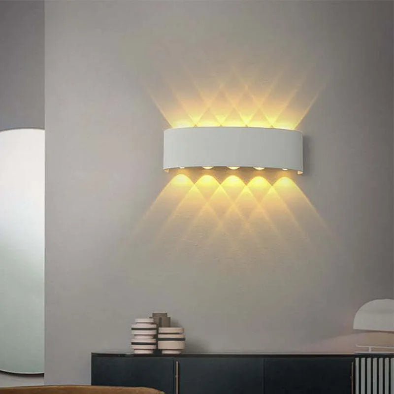 Vägglampa Modern Vit LED Vattentålig Lampa Carvallo