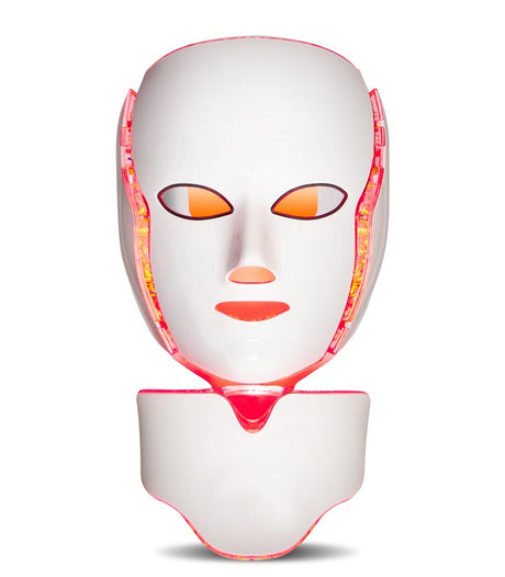 7 Färger Röd Ljus Terapi Mask - Ansikte & Nackbehandling Carvallo