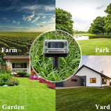 Solcellsdriven orm- och skadedjursavskräckare – ultraljudsenhet för trädgården Carvallo