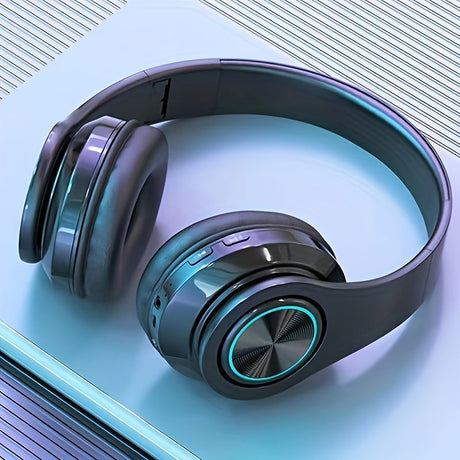 Trådlösa hörlurar LED-ljus över örat headset Carvallo