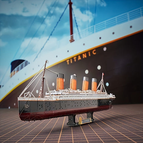 Titanic 3D Metallmodellkit – Detaljerad DIY-modell för kreativa hantverkare Carvallo