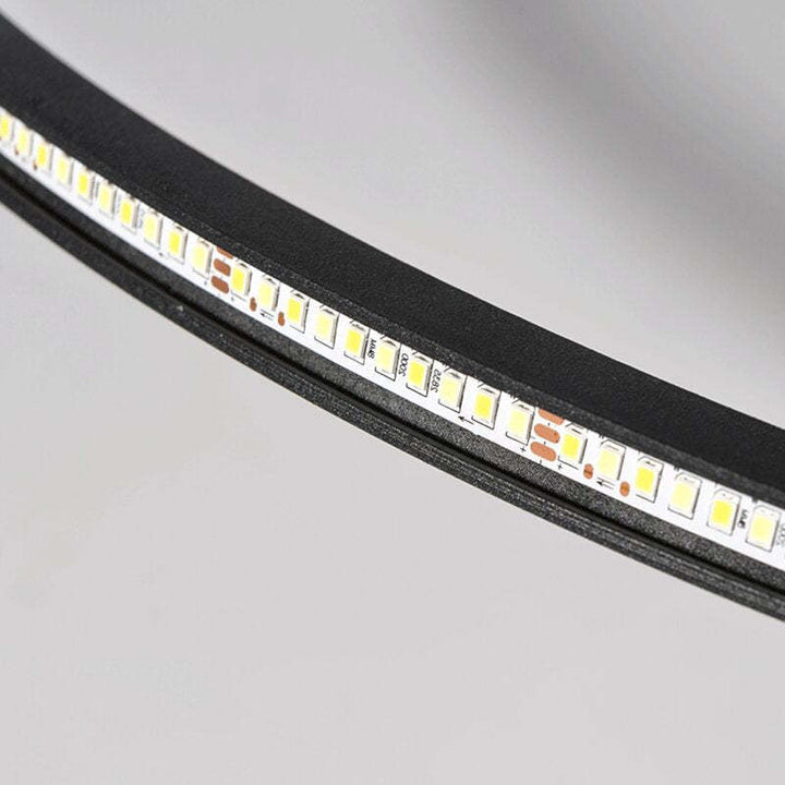 Ultra-tunn modern taklampa | Flush Mount LED för låga tak | Rund & dimbar Carvallo
