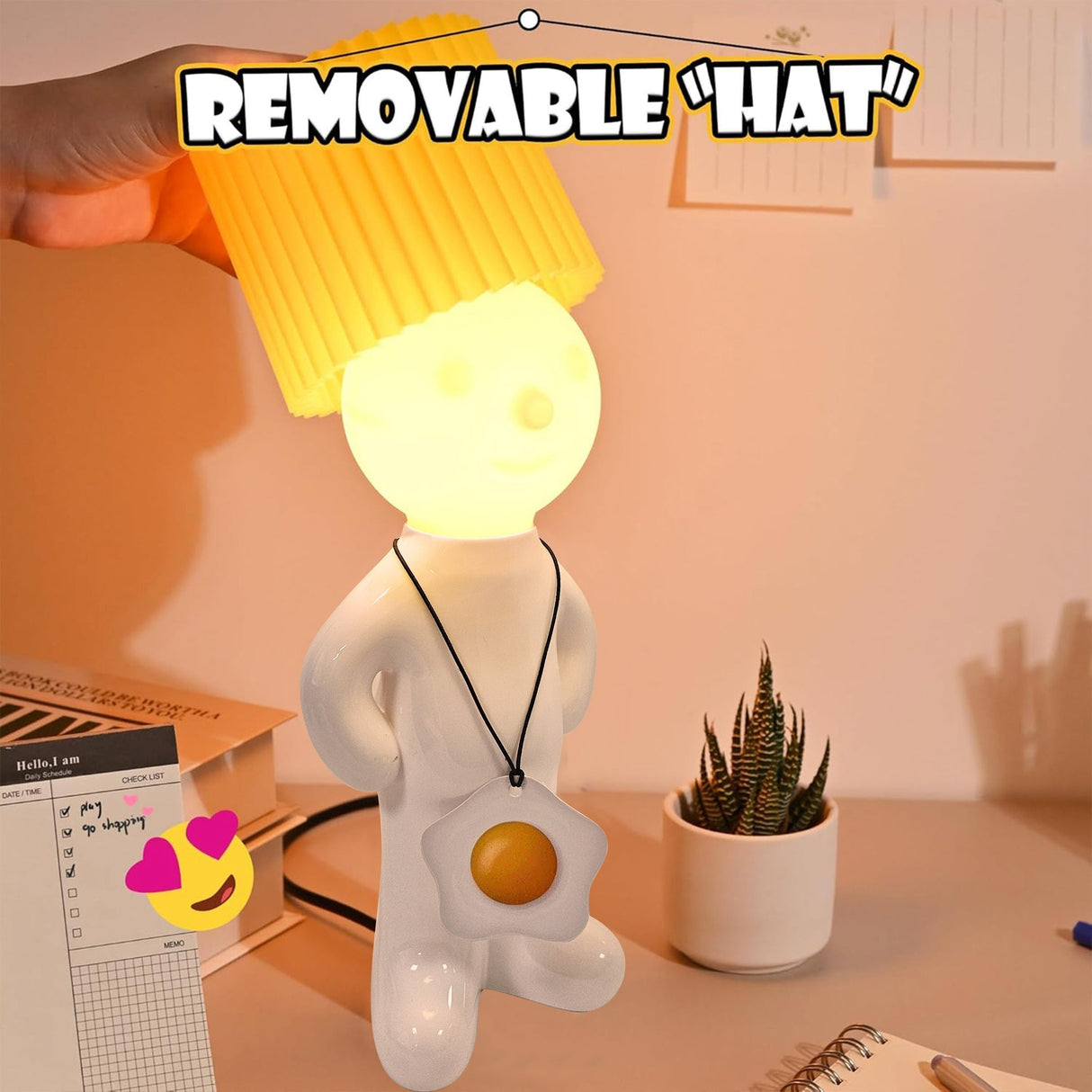 GlowCraft - Dimbar Akryl Bordslampa med LED-belysning och Tryckknappskontroll Carvallo