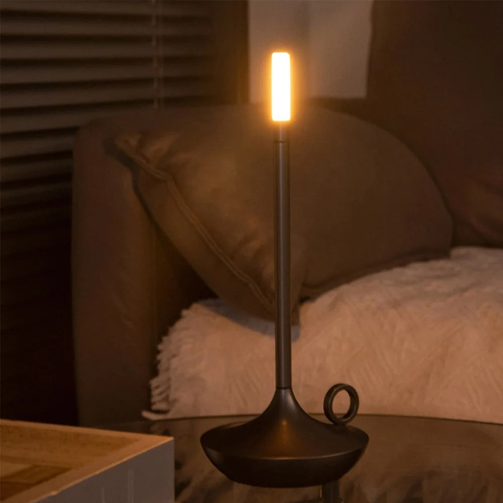 Vintage Uppladdningsbar Bordslampa – LED Metall Skrivbordslampa med Touchswitch & USB Laddning Carvallo