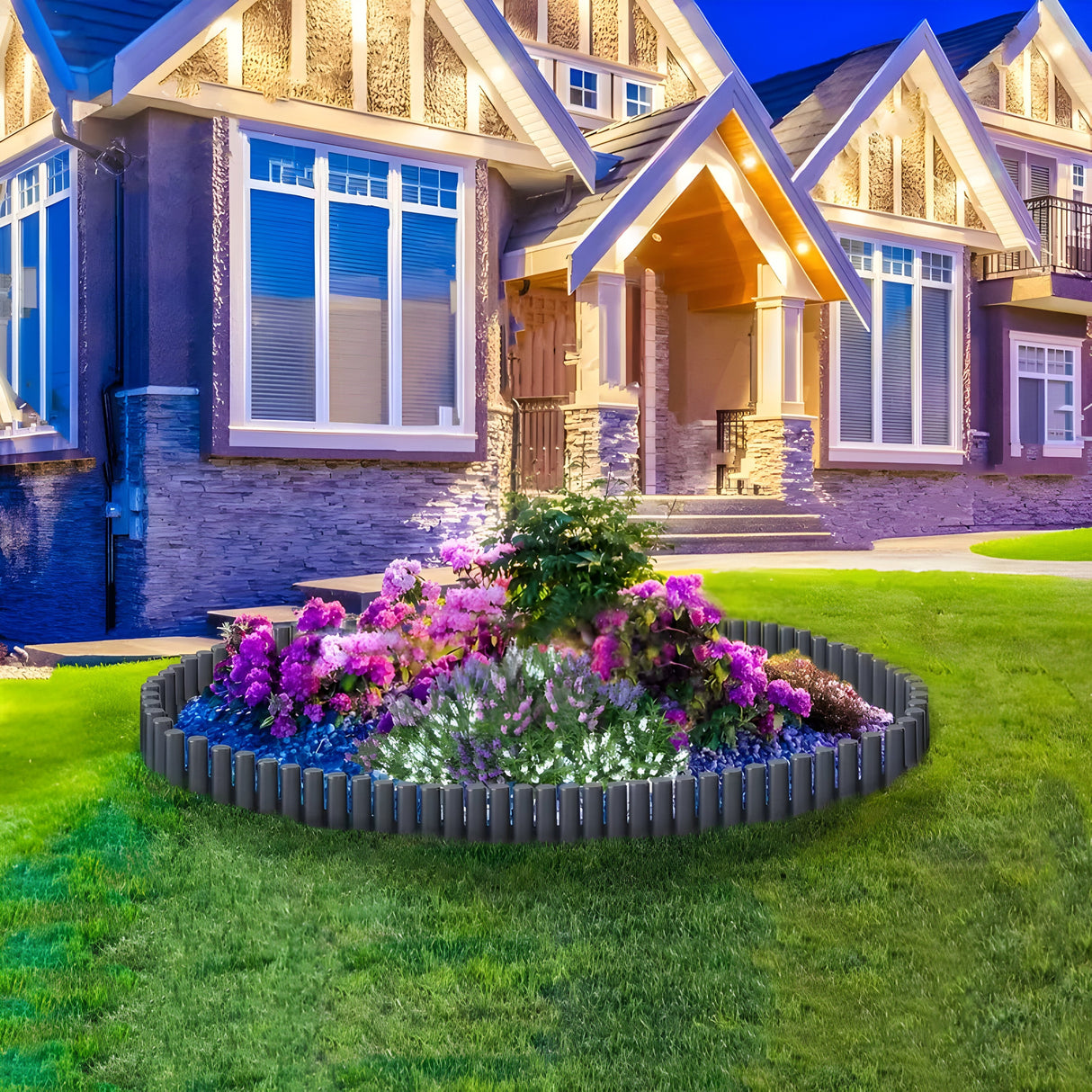 GardenEdge Pro - Dekorativ Gräskant Blomrabatt Trädgård Carvallo