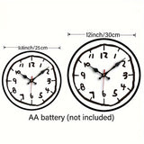 Minimalistisk Träväggklocka – Stilren, Ingen Tikande Ljud, Perfekt för Inredning Carvallo