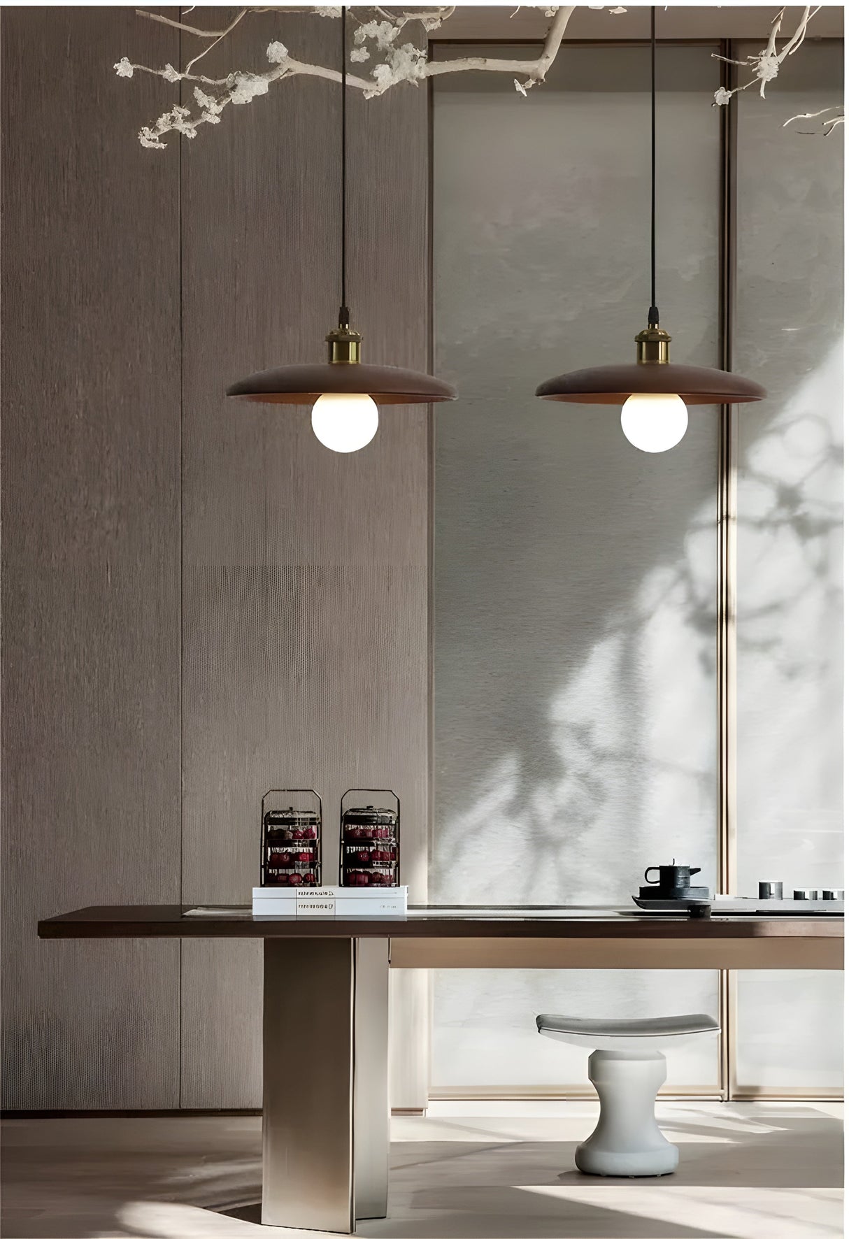 NatureLuxe Light - Dekorativ Trä Taklampa Carvallo