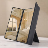 Makeup Spegel med LED-lampor och Trifold Design Carvallo