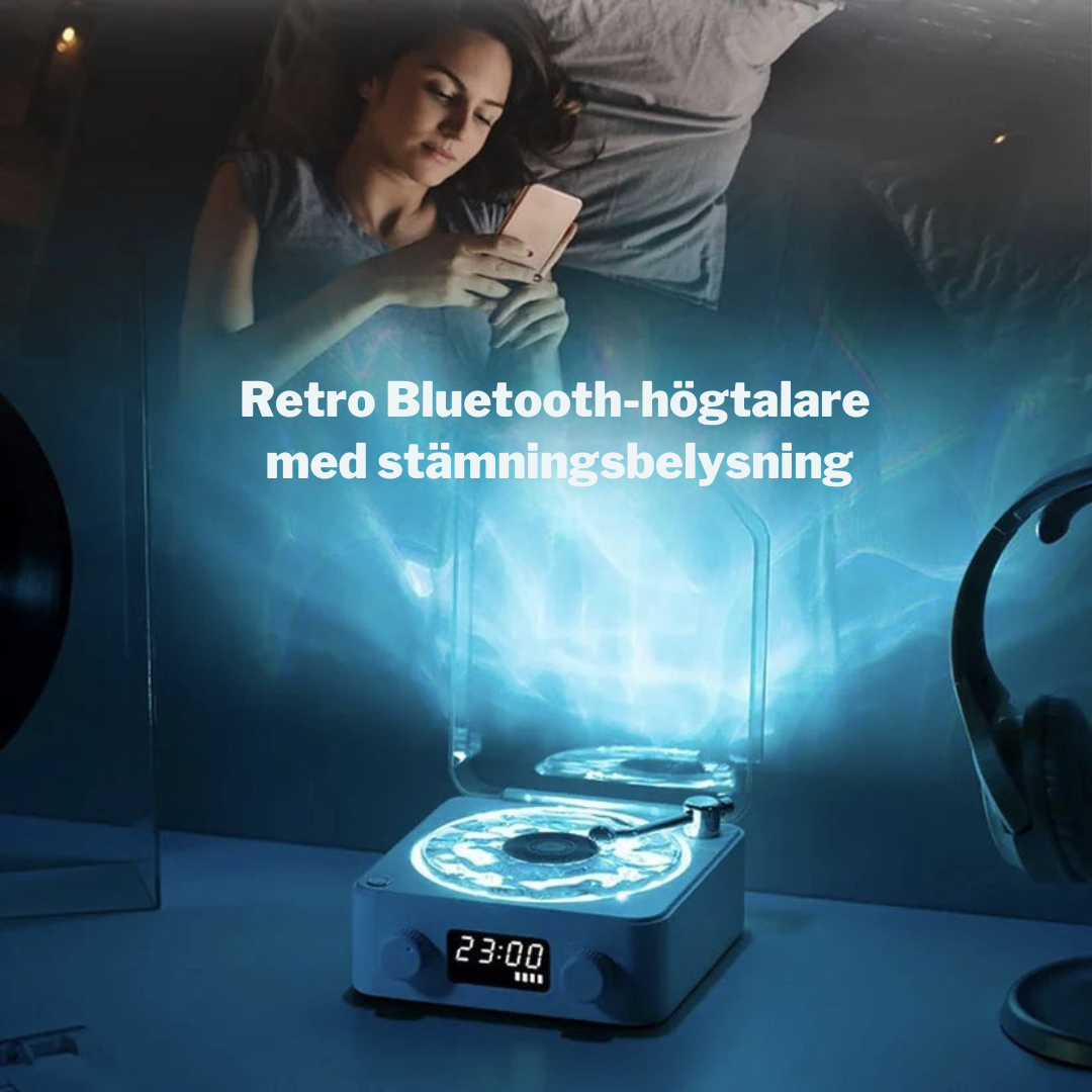 SpinEcho – Vintageinspirerad Bluetooth-skivspelare Carvallo
