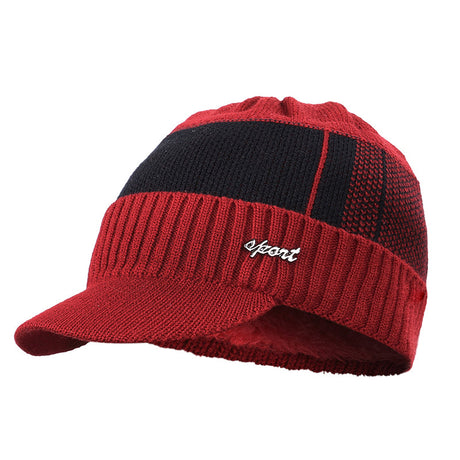 UrbanEdge® Stickad Keps + Touch-Handskar-Hemnix-1st Röd + touchhandskar för 299kr-Hemnix