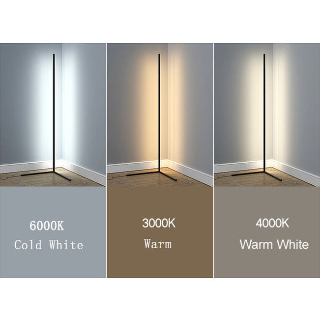 Modern LED Aluminium Hörngolvlampa Carvallo