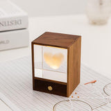 Modern träkub LED-bordslampa – Dimbar Ambient Night Light MILA Sverige
