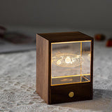 Modern träkub LED-bordslampa – Dimbar Ambient Night Light MILA Sverige