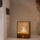 Modern träkub LED-bordslampa – Dimbar Ambient Night Light MILA Sverige