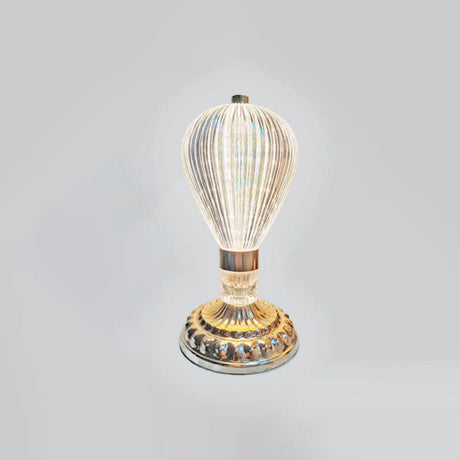 Vintage Elegance LED-bordslampa – lyxig nattlampa i akryl och metall MILA Sverige