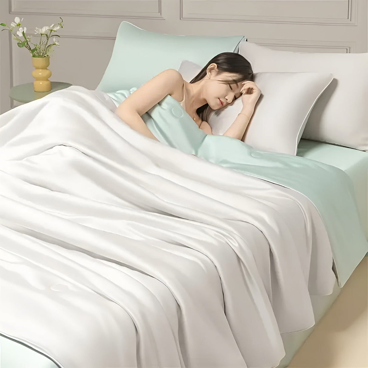 Kylig sommarfilt – Mjuk, hudvänlig och bekväm | För varma sommarnätter Carvallo