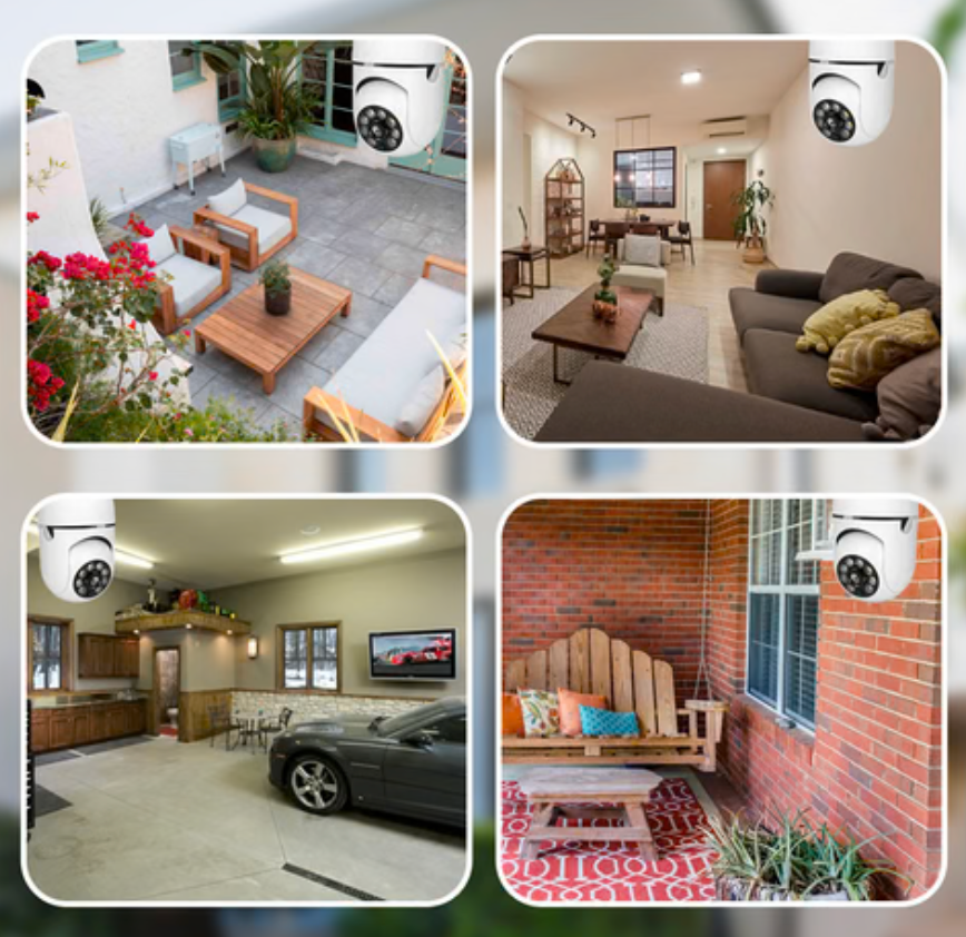 Trådlös HD Kamera & Utomhuslampa med 32 G SD kort-VaruZ-Hemnix