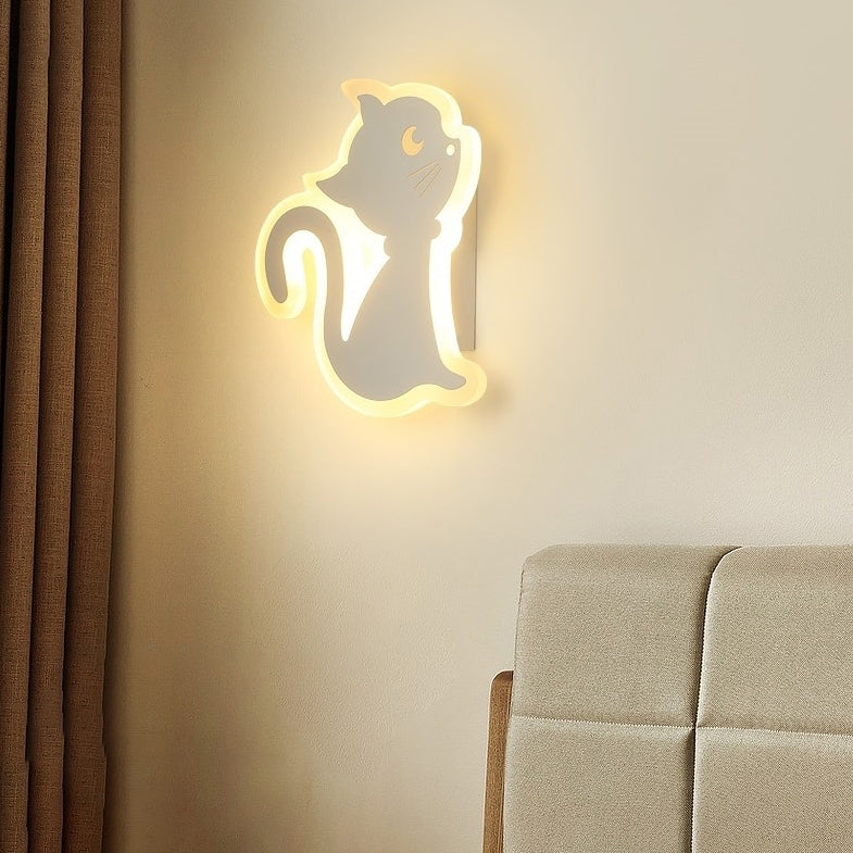 WhiskerGlow LED-vägglampa – lekfull kattinspirerad accent MILA Sverige