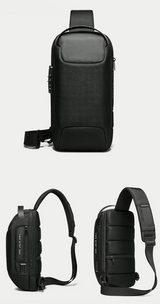 Stöldskyddad och Vattentålig Axelremsväska med USB-laddning-VaruZ-Hemnix