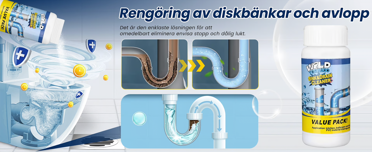 Tornado Avloppsrengörare Miljövänlig-VaruZ-Hemnix