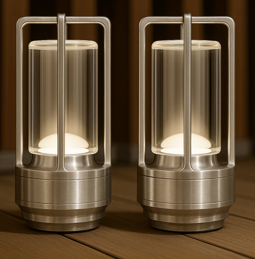 Lumière d'Orée – Trådlös designlampa i kristall och metall-VaruZ-Hemnix