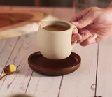 Exklusiv Keramikkopp med Träfat – 250 ml-VaruZ-Hemnix