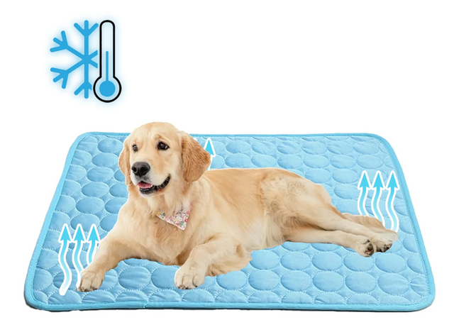 Kylmatta-husdjur-VaruZ-Blå-S (50cm x 40cm)-Hemnix