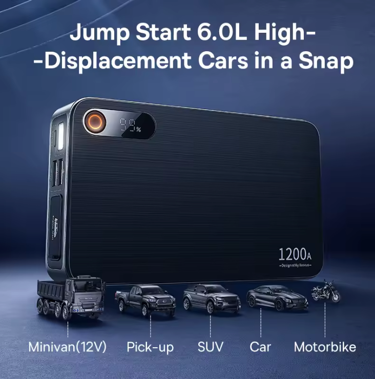 Baseus 1200A Startbooster - Starta bilen själv-VaruZ-Hemnix