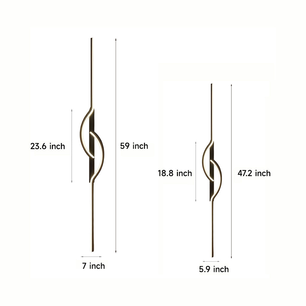 Vägglampa Modern Svart Aluminium LED Armatur Carvallo