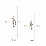 Vägglampa Modern Svart Aluminium LED Armatur Carvallo
