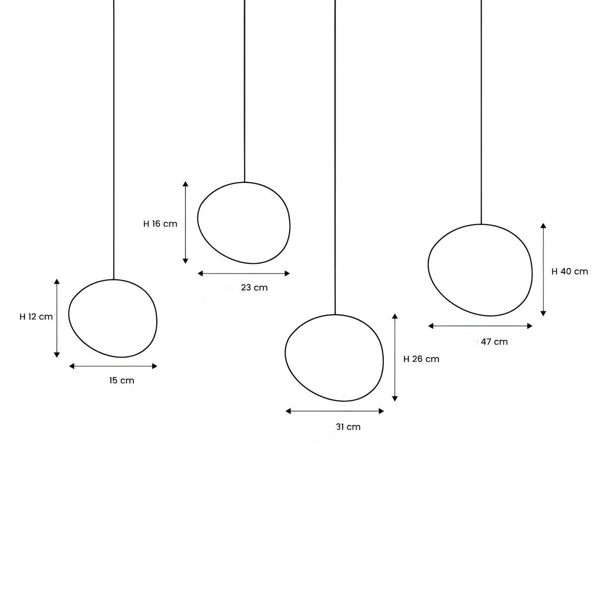 Pendellampa i stenslook – Matt vit med naturlig stenslook | Minimalistisk och stilren Carvallo