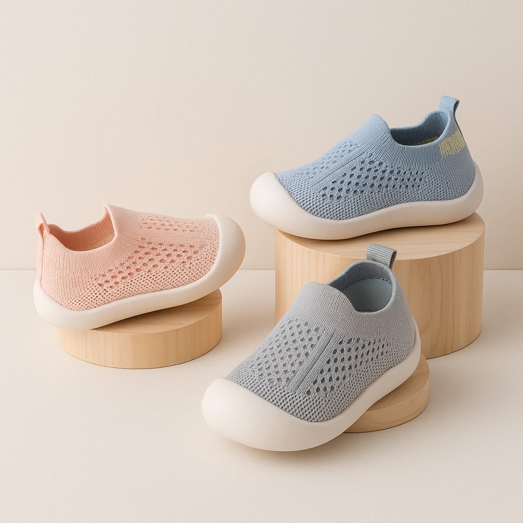 Barn Slip On Andningsbara Mesh Sneakers Carvallo