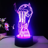 Lionel Messi 3D Illusion LED-Lampa - Nattlampa - 16 Färger Footballdinho