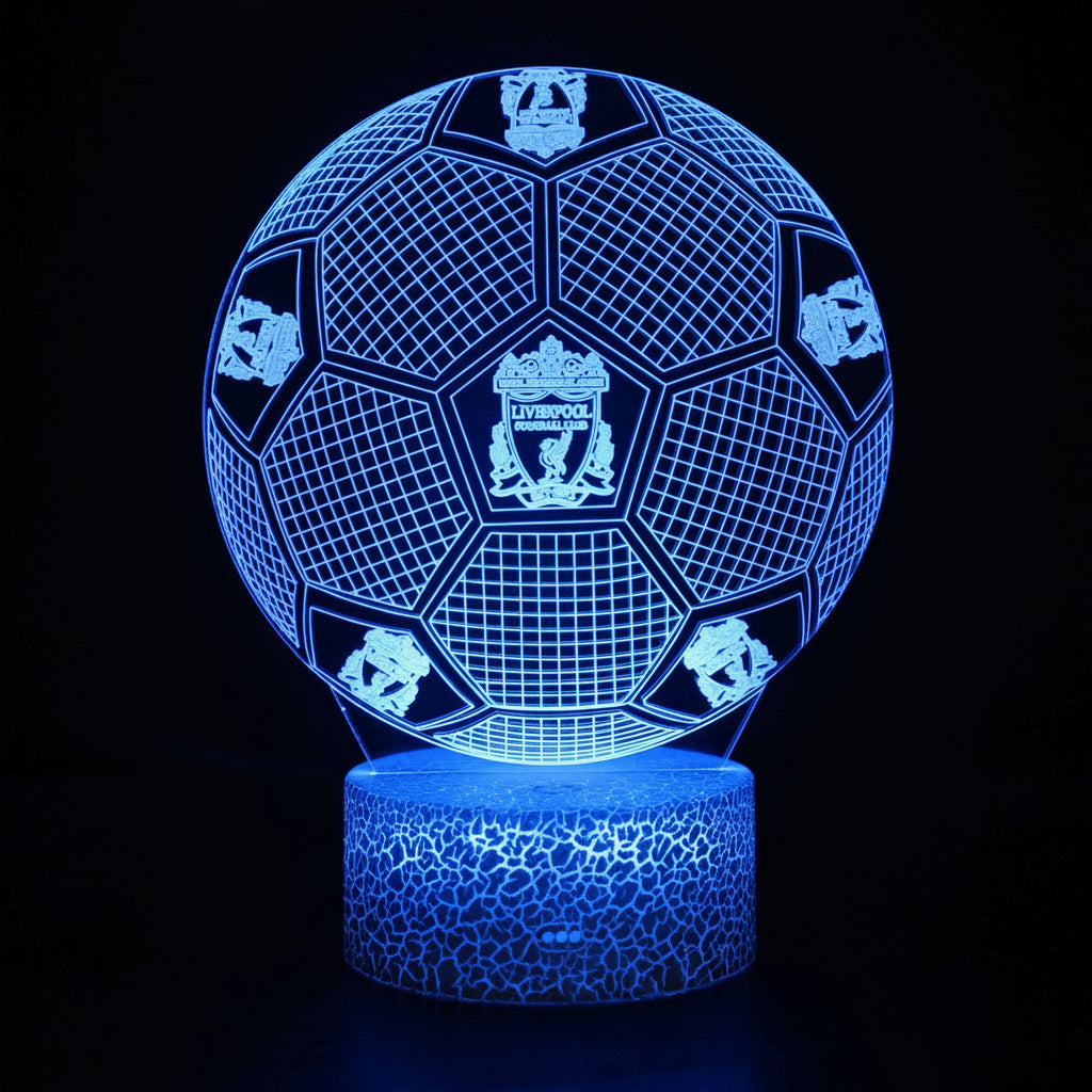 Fotboll 3D Illusion LED-Lampa - Nattlampa - Ball Footballdinho