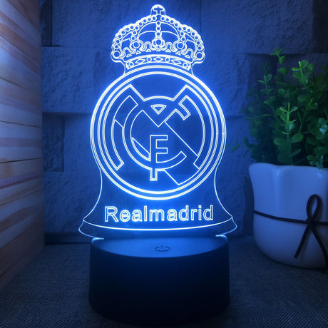 Fotboll 3D Illusion LED-Lampa - Nattlampa - Nattlampa Footballdinho