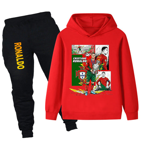 Cristiano Ronaldo Träningsoverall för Barn - Portugal - Tracksuit Footballdinho