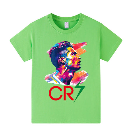 Cristiano Ronaldo Fotbolls T-shirt för Barn - Bekväm Footballdinho