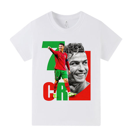 Cristiano Ronaldo Fotbolls T-shirt för Barn - Portugal Footballdinho