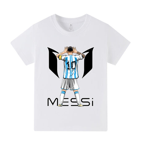 Lionel Messi Fotbolls T-shirt för Barn - Bekväm Footballdinho