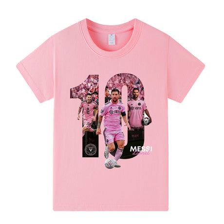 Lionel Messi Fotbolls T-shirt för Barn - Miami Footballdinho