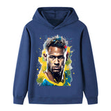 Neymar Fotbolls Hoodie för Barn Footballdinho