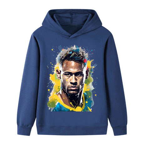 Neymar Fotbolls Hoodie för Barn Footballdinho