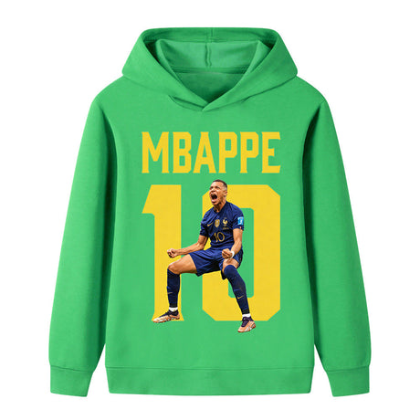 Mbappé Fotbolls Hoodie för Barn - Mbappe Footballdinho
