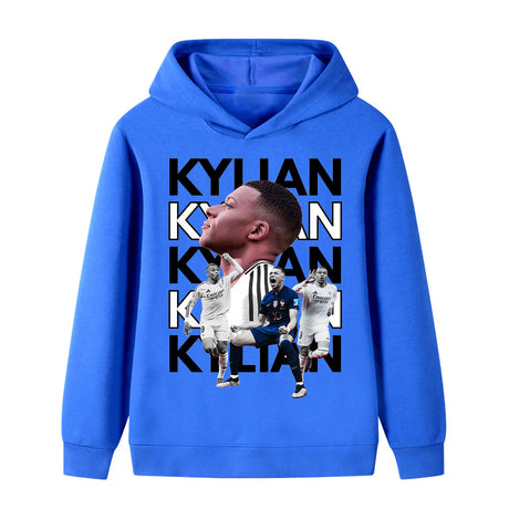 Kylian Mbappé Fotbolls Hoodie för Barn - Mbappe Footballdinho