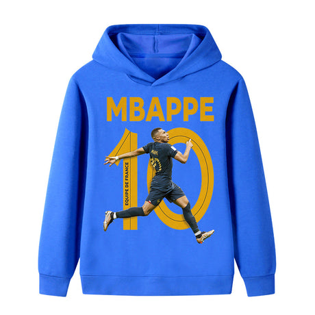 Kylian Mbappé Fotbolls Hoodie för Barn Footballdinho
